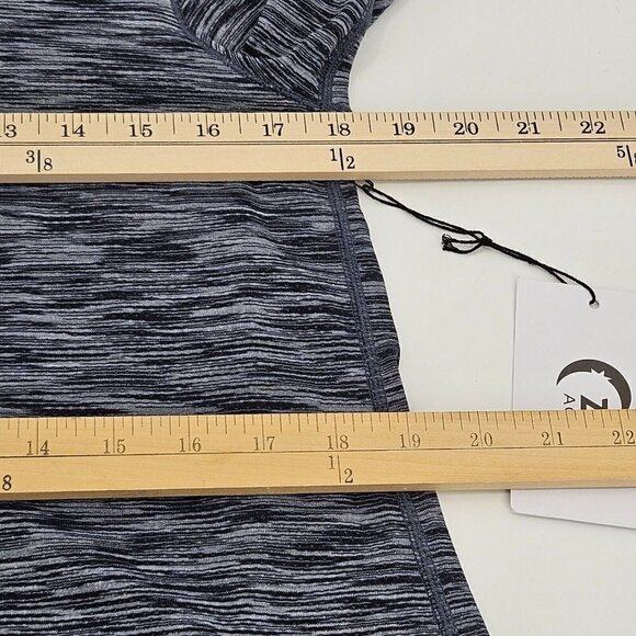 Zyia Active Charcoal Split Back Long Sleeve Top Gray Women's L NEW Athleisure - Picture 9 of 10